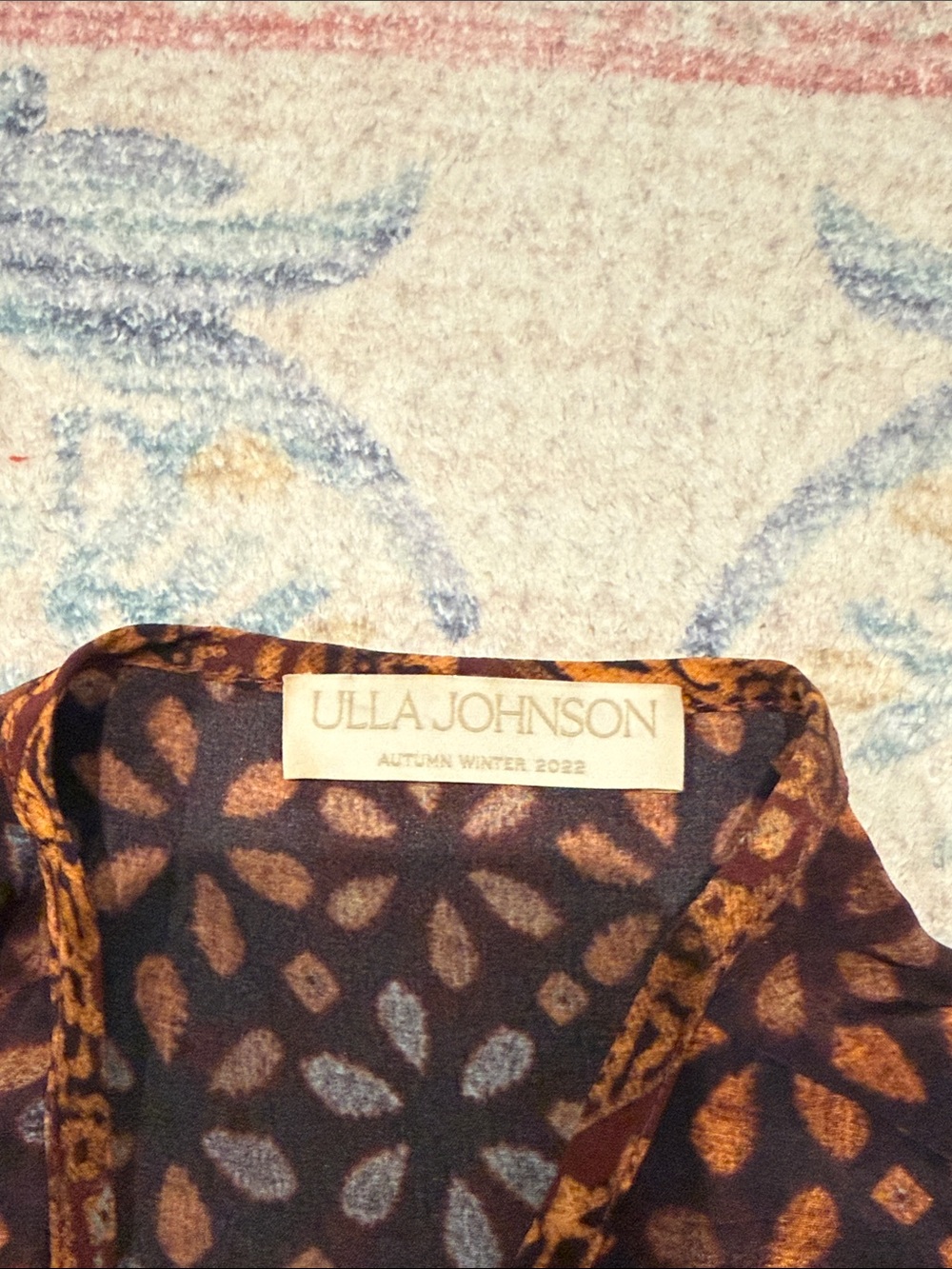 Ulla Johnson Hayana 100% silk long sleeve mini dress - Picture 5 of 7